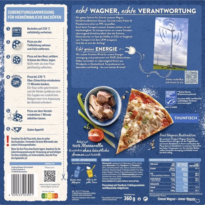 Was ist der Unterschied zwischen Pizza und Thunfisch?